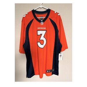 Nike Denver Broncos Wilson #3 NFL Jersey XL Orange Men's Football NEW WITH TAGS